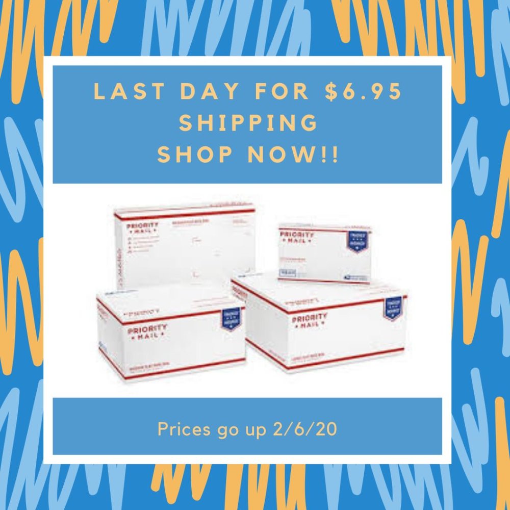 LAST DAY FOR $6.95 SHIPPING!!